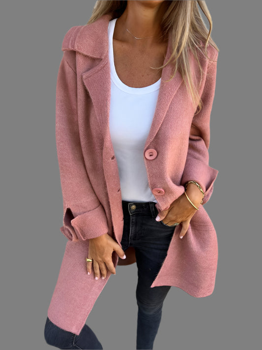 Ada™ - Long Knit Coat